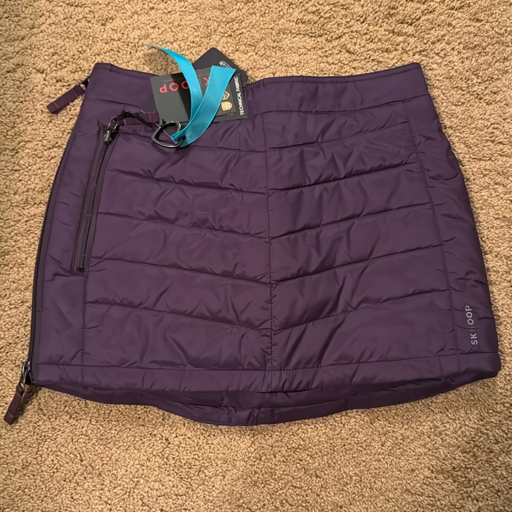 Skhoop down mini skirt size XS purple
